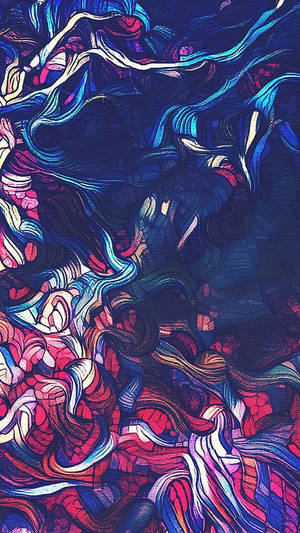 Dynamic Digital Art Pattern Wallpaper