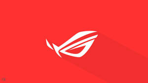 Dynamic Red And White Rog Wallpaper. Wallpaper
