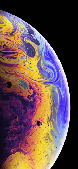 Dynamic Soap Bubble Half Wallpaper