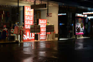 Eager Shoppers Taking Advantage Of Boxing Day Sales Wallpaper