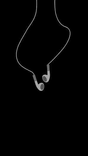 Earphones Oled Phone Wallpaper