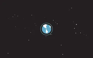 Earth In Outer Space Basic Wallpaper