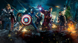 Earth's Mightiest Heroes Gather To Defenders Its Fate | The Avengers Wallpaper