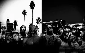 East West Coast Rap Legends Wallpaper