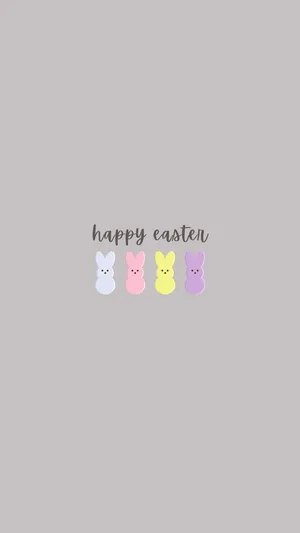 Easter Peeps Greeting Card Wallpaper