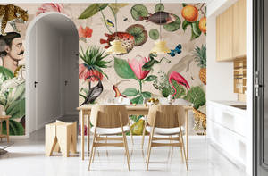 Eccentric Wall Paint Theme Wallpaper