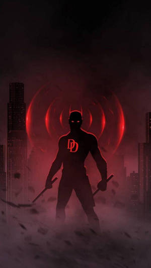 Echoing Daredevil Abstract Art Wallpaper