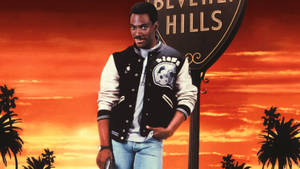 Eddie Murphy In The Iconic Film Beverly Hills Cop Wallpaper