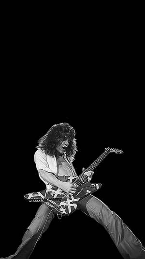 Eddie Van Halen Vintage Portrait Wallpaper