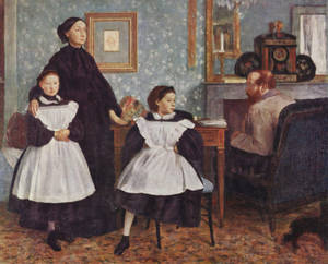 Edgar Degas The Belleli Family Wallpaper