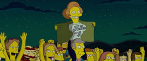 Edna Krabappel From The Simpsons Movie Wallpaper