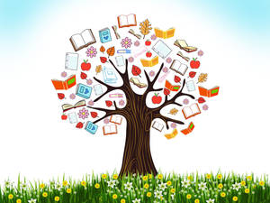 Educational Knowledge Tree Wallpaper