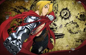 Edward Elric, Fullmetal Alchemist, Determined Stance Wallpaper