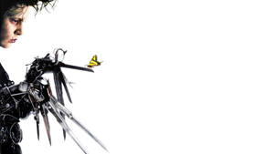 Edward Scissorhands With A Butterfly Wallpaper