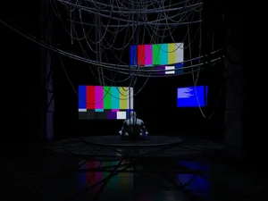 Eerie Tv Test Broadcast Patterns Wallpaper