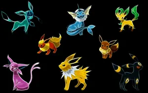 Eeveelutions Dark Art Wallpaper