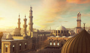 Egyptian Mosque Art Wallpaper