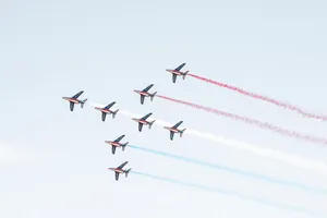 Eight Small Planes Aerobatics Wallpaper