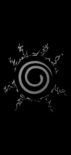 Eight Trigrams Sealing Style Naruto Black Wallpaper