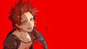 Eijiro Kirishima In Red Wallpaper