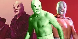 El Santo Legendary Luchador Trio Wallpaper