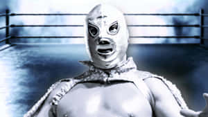 El Santo Legendary Luchador Wrestling Ring Wallpaper
