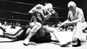 El Santo Wrestling Match Vintage Wallpaper