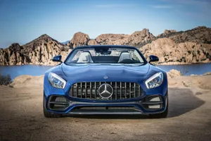 Electric Blue Mercedes Amg Gt Wallpaper