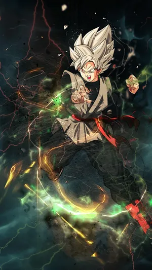 Electric Goku Black Iphone Wallpaper