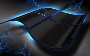 Electric Microsoft Windows Logo Desktop Wallpaper