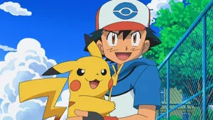 Electrifying Duo - Ash And Pikachu In Full Hd Wallpaper