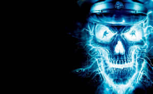 Electrifying Skull Captain Horror Wallpaper