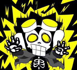 Electrocuted Monkey For Halloween Pfp Wallpaper