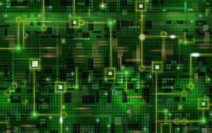 Electronics Green Poster Wallpaper