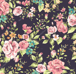 Elegance Embellished - Vintage Flower Wallpaper