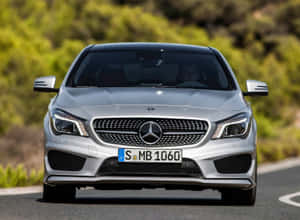 Elegance In Motion – Mercedes Benz 2014 Cla Class Silver Wallpaper