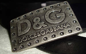 Elegant Black Dolce & Gabbana Belt Wallpaper