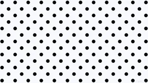 Elegant Black Polka Dot Pattern Wallpaper