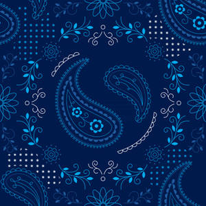 Elegant Blue Bandana Wallpaper