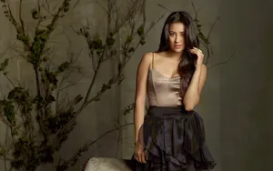 Elegant Evening Attire Shay Mitchell Wallpaper