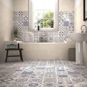 Elegant Greek-inspired Floor Tiles Wallpaper