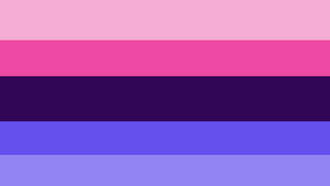 Elegant Omnisexual Flag Representation Wallpaper