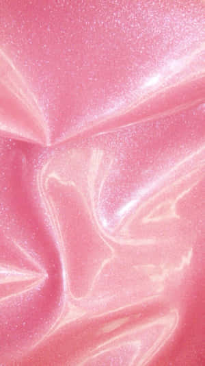 Elegant Pink Satin Sparkle Aesthetic Wallpaper