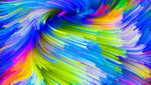 Elegant Rainbow Paint Wallpaper