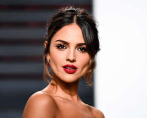 Elegant Red Carpet Look Eiza Gonzalez Wallpaper