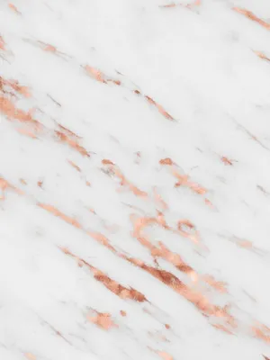 Elegant Rose Gold Black Marble Pattern Wallpaper