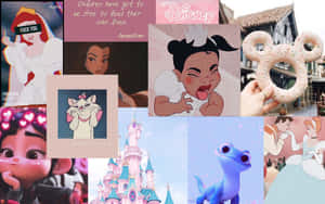 Elevate Your Computer Aesthetic With A Disney-inspired Laptop Design. Wallpaper