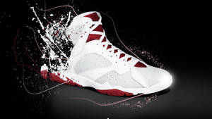 Elevate Your Style With The Iconic Jordan Shoes Wallpaper