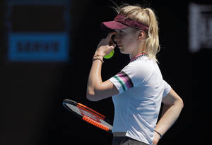 Elina Svitolina Scratching Her Nose Wallpaper