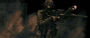 Elite Special Forces Combating The Enemy Wallpaper
